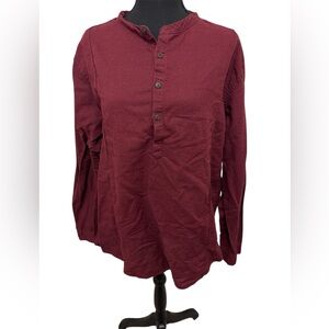 Max & Cleo Men's Burgundy Casual Button-Down Shirt